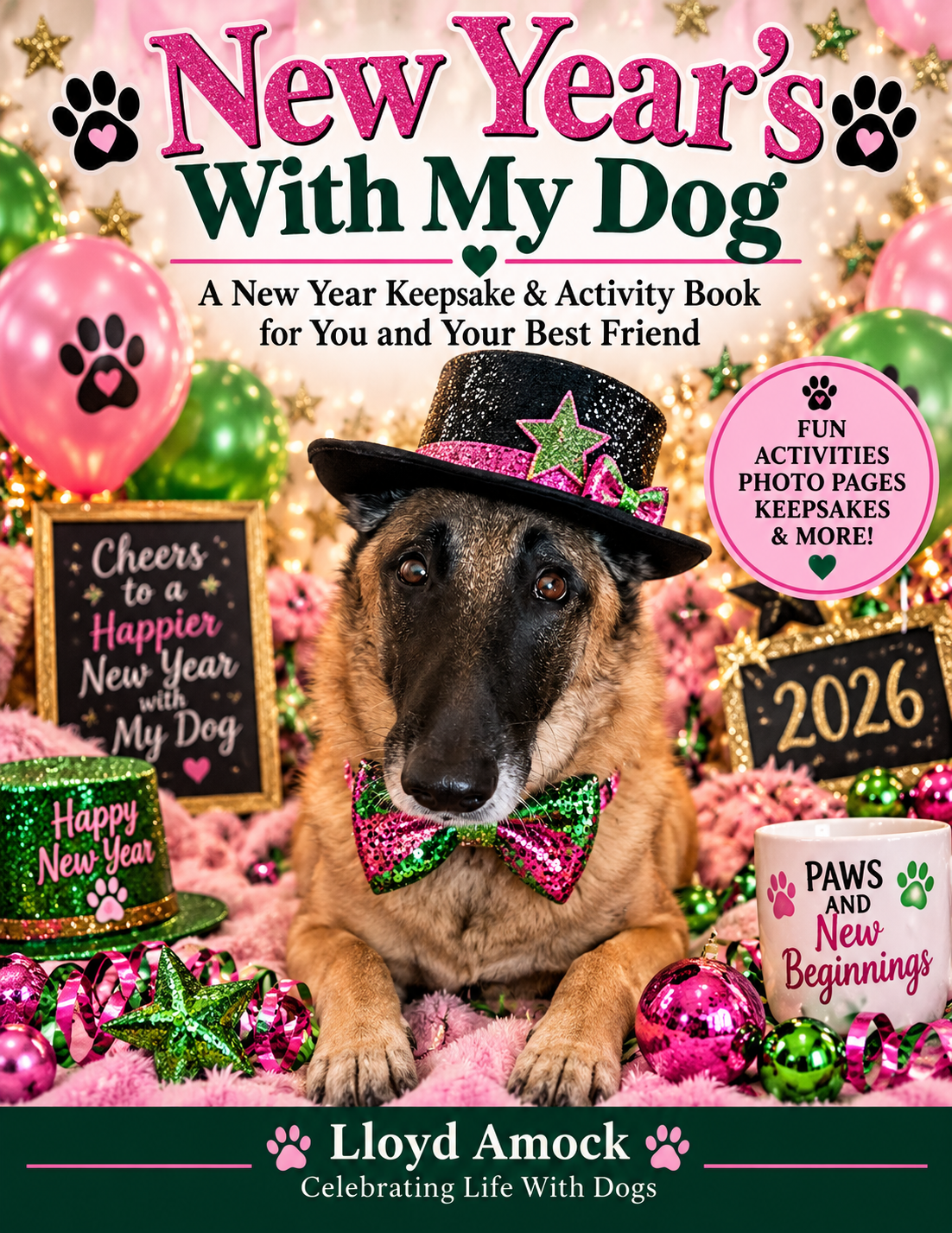 New Year’s With My Dog | Printable New Year Keepsake & Activity Book