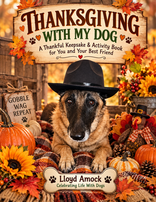 Thanksgiving With My Dog | Printable Thanksgiving Keepsake & Activity Book